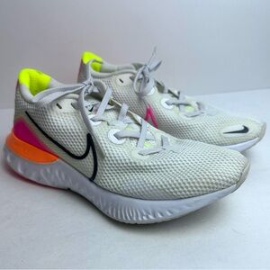 ❗️Nike Renew Women’s Tennis Shoes Active Size 8.5 White Orange Pink Neon